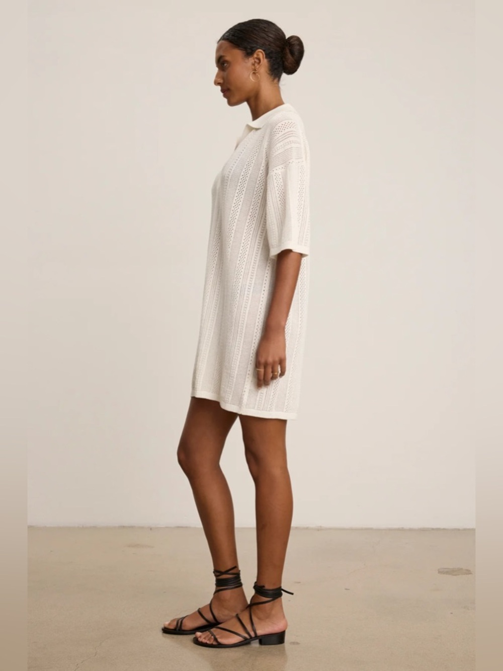 Velvet by graham and Spencer Mila Pointelle Mini Dress